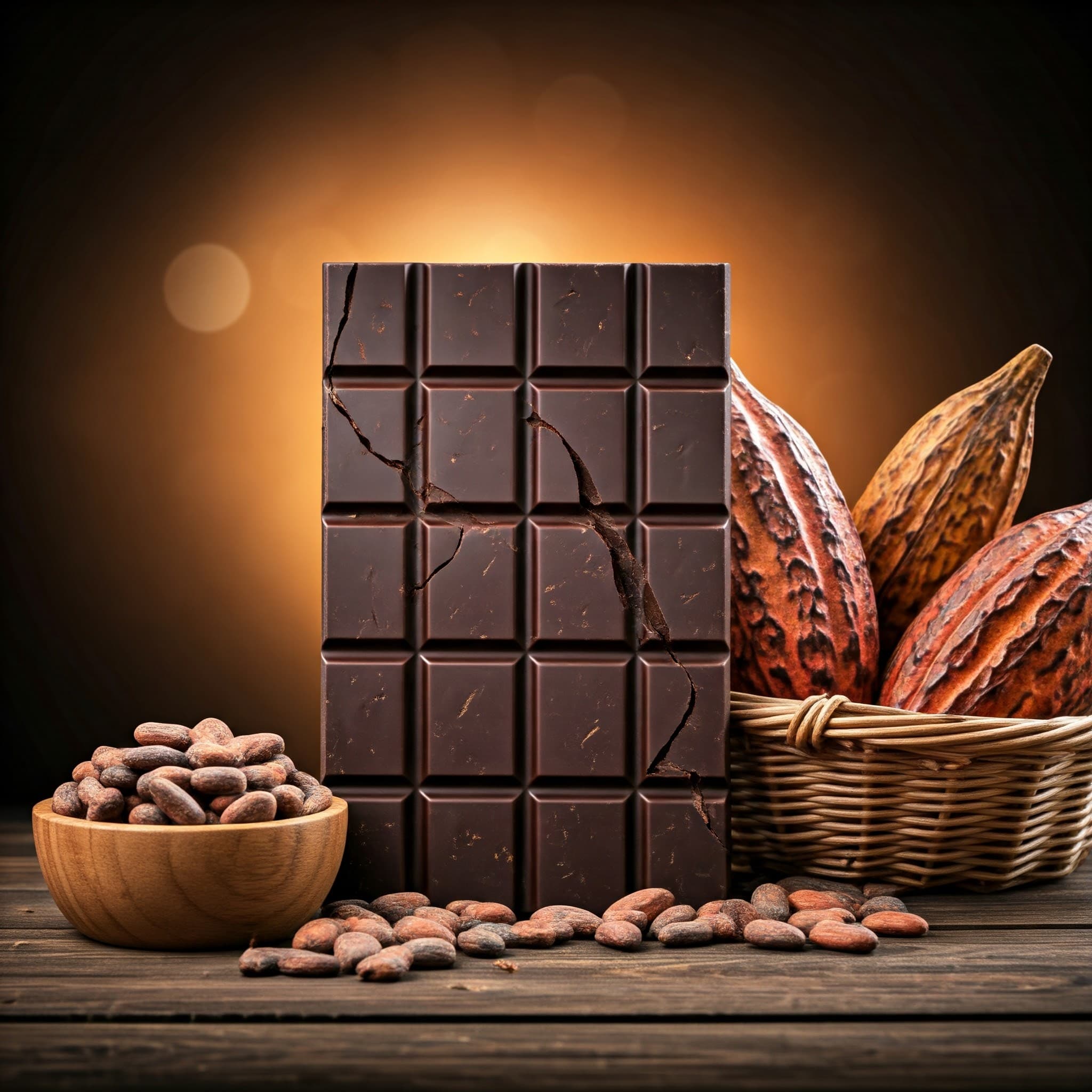 Dark Chocolate Bar (AI-generated Image)