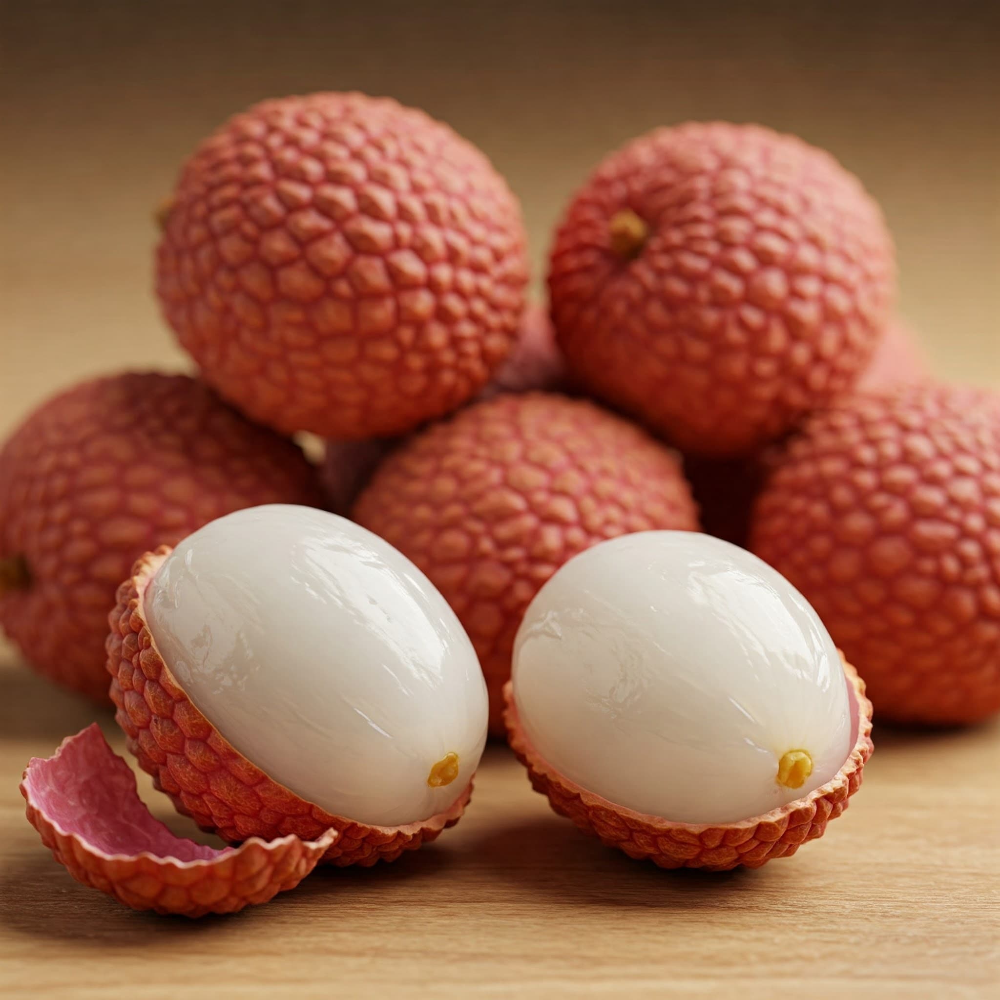 Fresh lychees (AI-generated image)