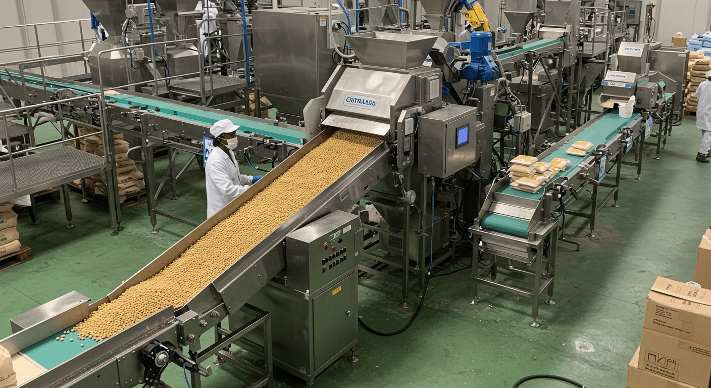 Soybean Flour Production Line in Nigeria (AI-Generated Image)