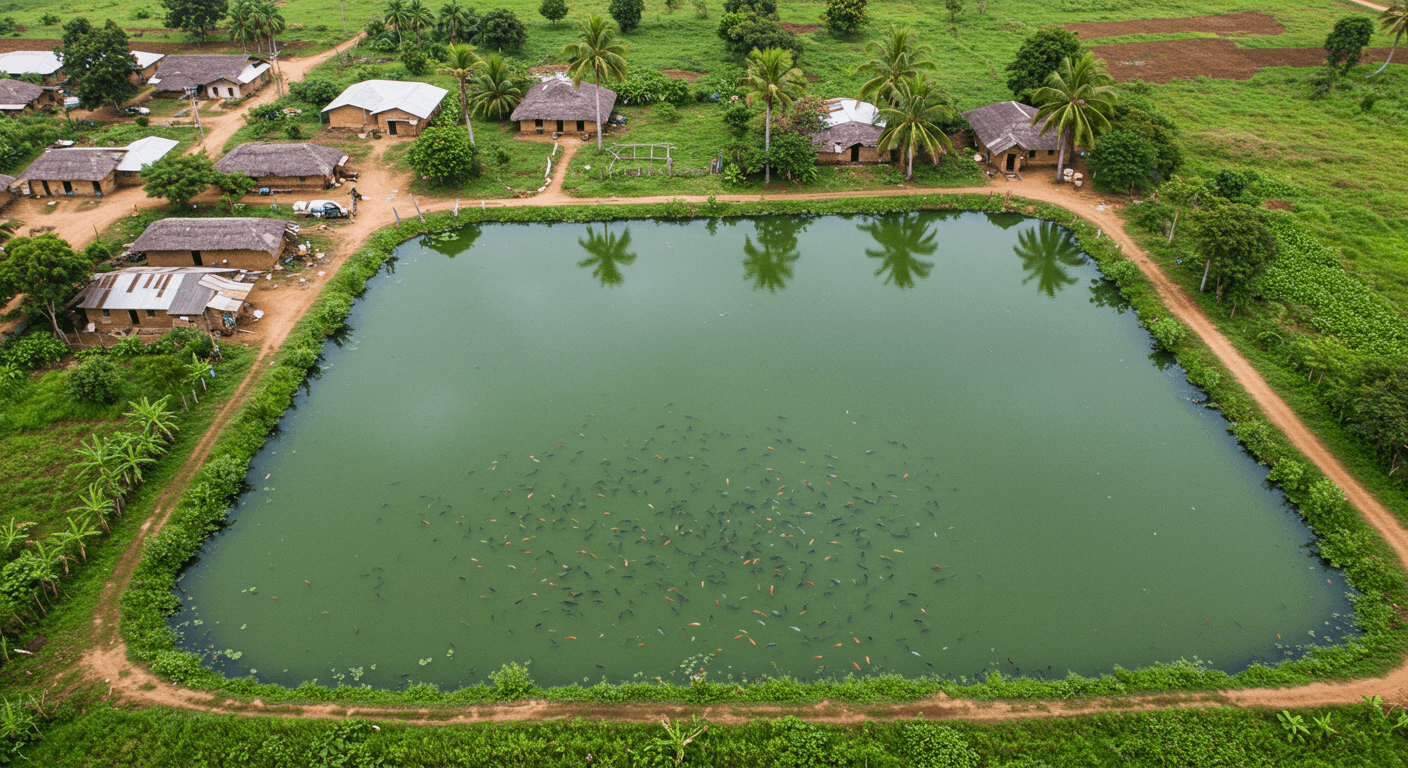 Tilapia farming in Nigeria (AI-generated image)